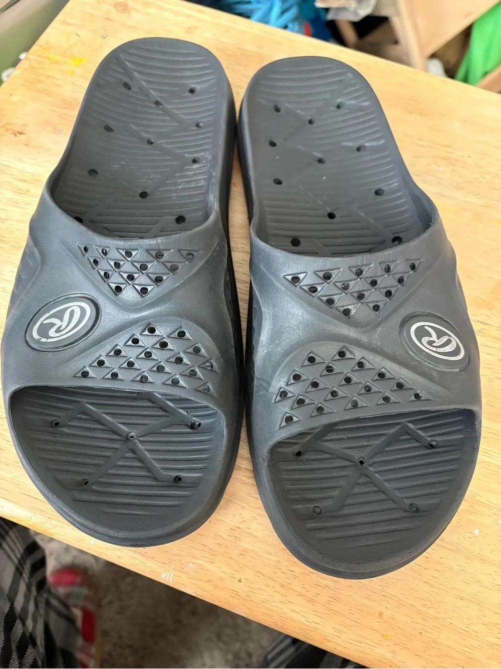 Men's Black Slide Sandals - Comfort Slip-On
